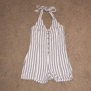Black and white romper